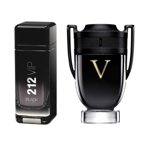 Combo de Perfumes Masculinos - 212 Vip Black e Invictus